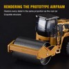 Dilwe Bulldozer Roller Train Toy, Road Roller Model, Alloy Road