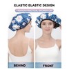 YIZIJIZI Terry Lined Shower Cap,Triple Layer Large Cap for Women,Shower