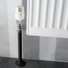 Black Radiator Pipe Covers & Sleeves, 6 Pack 200mm x