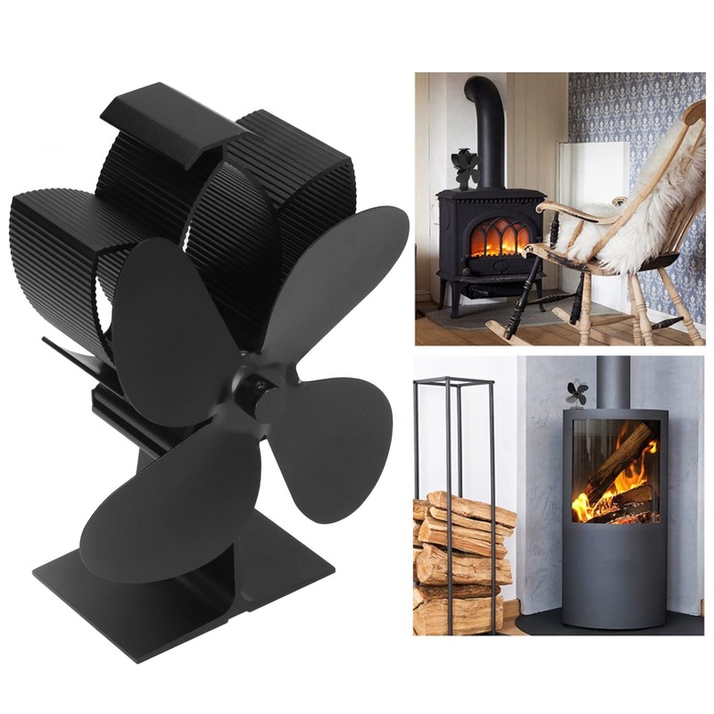 Stove Fan Rust Resistant Effective Practical Quiet Automatic Operation Heat