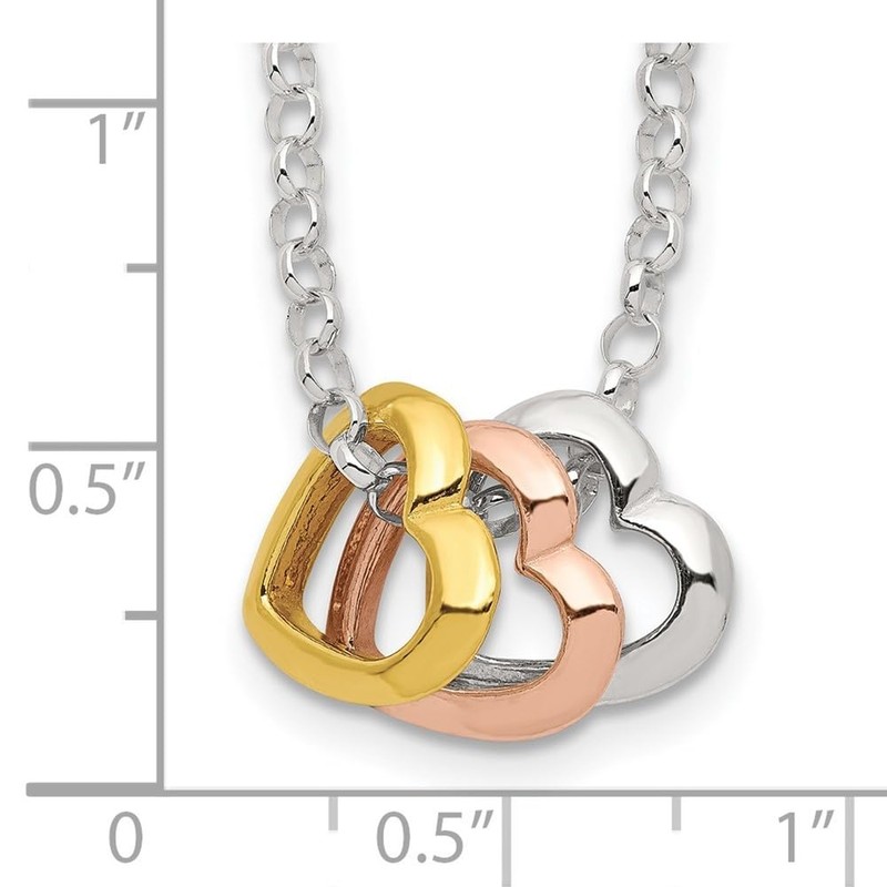 Auriga Fine Jewelry 925 Sterling Silver and Vermeil Polished Fancy