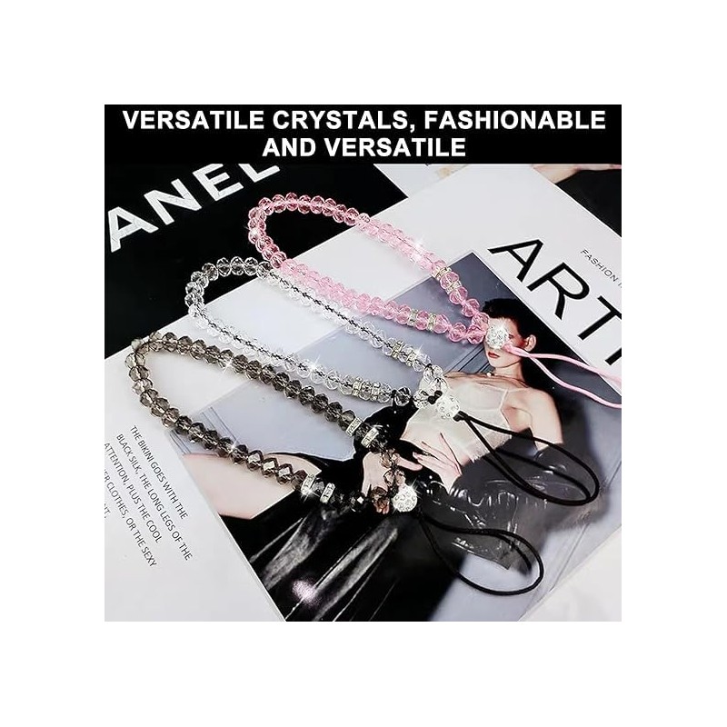 Vayfoni 3PCS Phone Wrist Straps - Crystal Beads Phone Strap