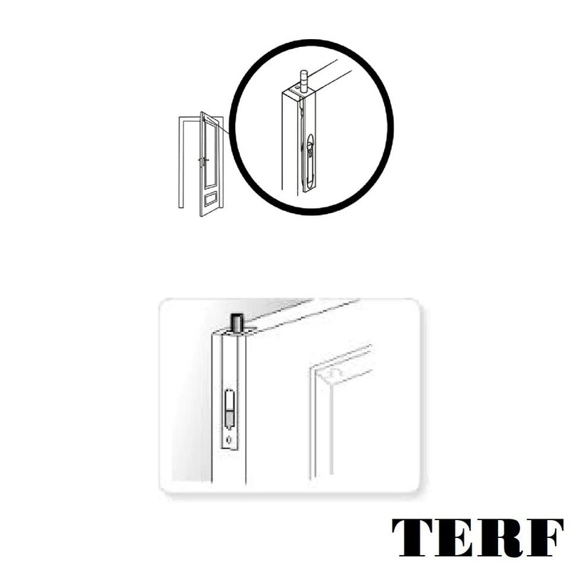 TERF® Traditional Vintage Style Polished Brass Flush Bolt 150mm [6'']