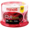Maxell 30-Pack Music 80x / 700MB CDR Media for Audio