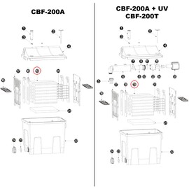 Replacement Part for SunSun Bio Pond Filter CBF-200T CBF-200U CBF-200 Blue Sponge