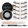 Anglicolor Eyebrow Pomade, Eyebrow Stamp and Eyebrow Stencil Set, Waterproof