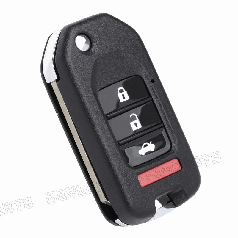KeylessAutoParts 2x for Honda Civic 2014-2020 Modified Flip Remote Key