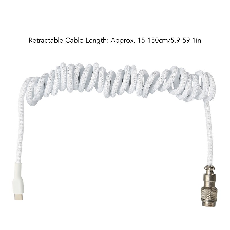 Gaming Keyboard Cable Nylon Type C to USB Double Sleeved