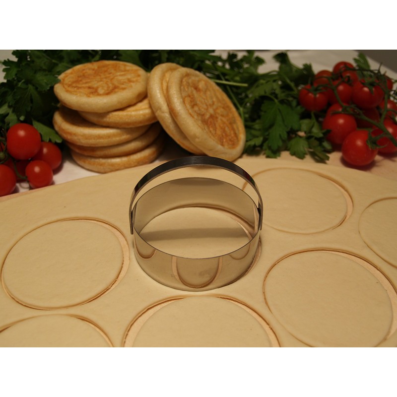 Size Tigelle Smooth Stainless Steel with Stainless Steel Handle