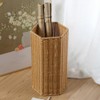 Alipis Woven Umbrella Stand for Entryway Freestanding Umbrella Holder Basket
