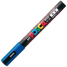 POSCA Uni Posca PC3M.33 Water-Based Paint Marker, Fine Point, Blue