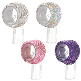 4 Pack Electric Toothbrush Heads Cover Compatible with Oral B Bling Travel Tooth Brush Cap Protector Fits for Oral-B iO Series, Pro 1000, 1500, 5000, 7500(White+AB+Pink+Purple)