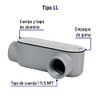 Volteck COLET-1-LL, Condulet, conexión tipo LL