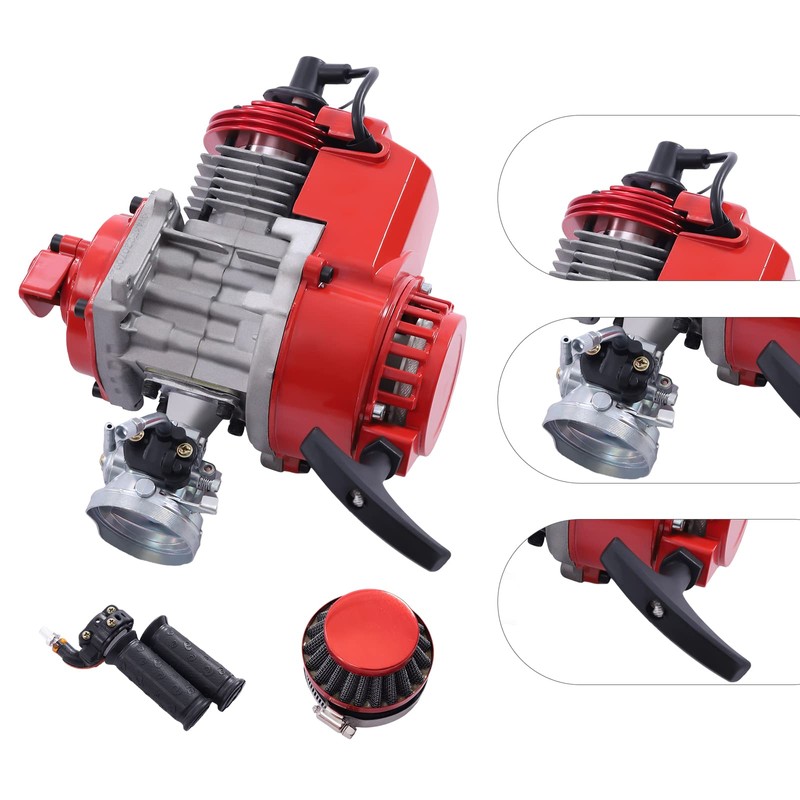 KONKENIE 49CC 2 Stroke Gas Powered Engine Motor Kits Single