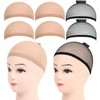 Gorro de Peluca 6 Piezas de redecilla de nailon para