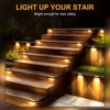 SOLPEX Solar Fence Lights, 6 LEDs Solar Lights Outdoor Waterproof
