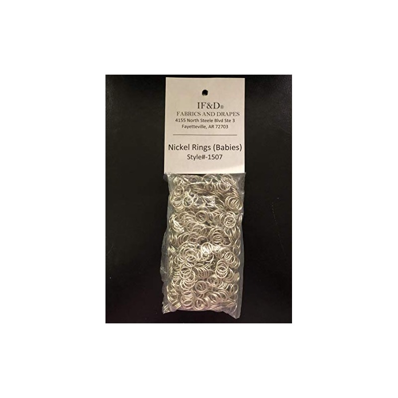 Drapes - 100 Pack Nickel Shade Rings Home Depot, 3/8