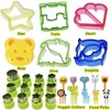 6PCS Sandwich Cutters 12PCS Cookie Vegetable Fruit Cutter Shapes Set