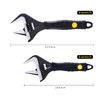 Zeguard Adjustable Spanner Set, Wide Jaw Opening Adjustable Wrench, Heavy-Duty