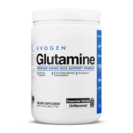 Evogen Glutamina - Aminoácido Recuperador Premium  Favorece la Recuperación Muscular  L-glutamina  Sin Sabor  60 Porciones                            