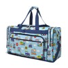 NGIL Canvas 23" inch Duffle Bag (Train Print-Navy)