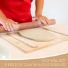Belligern 10 Pack Pottery Rolling Pin Guides, 5 Sizes Wooden