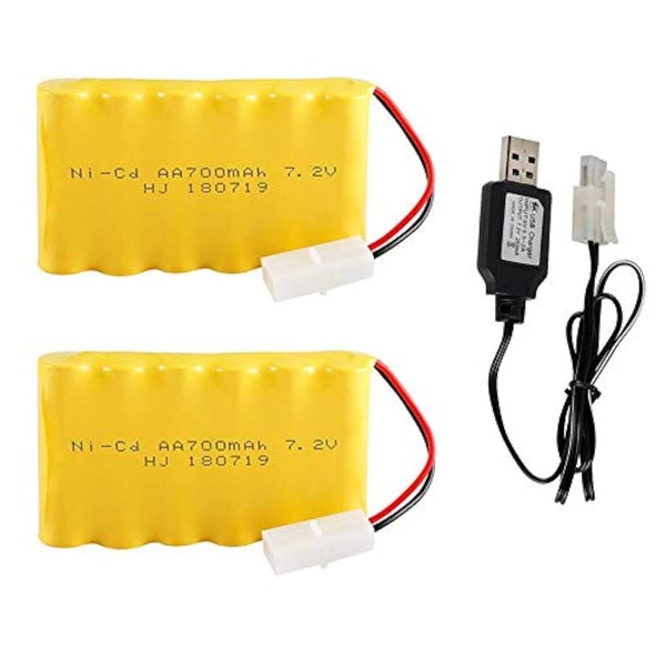 7.2 V 700 mAh NiCd AA paquete de batería con