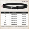 XZQTIVE Women Leather Belt for Jeans Pants Fashion Ladies Black
