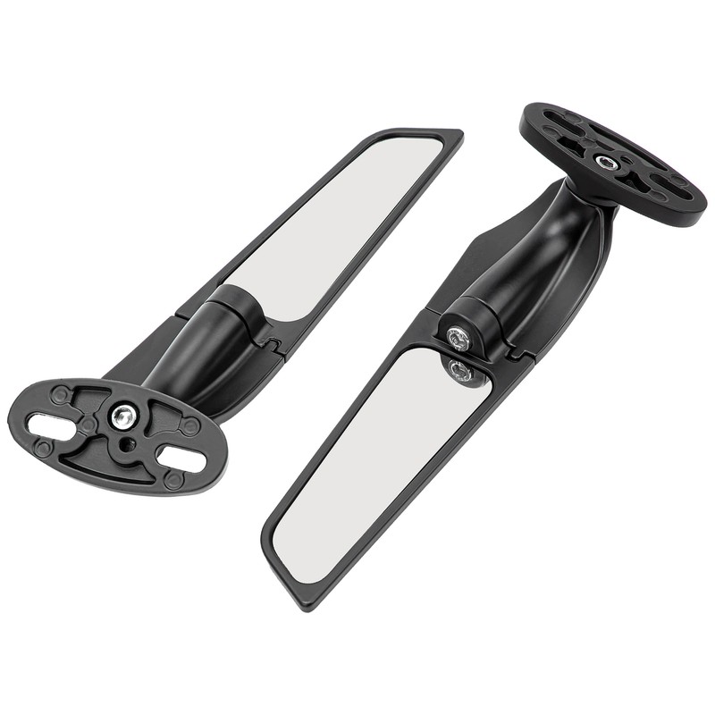 2pcs Motorcycle Wind Wing Mirror Multi Angle Adjustable Rotating Rear