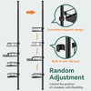 Dimyno Corner Shower Caddy Tension Pole, 4 Tier Adjustable Rustproof