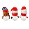 3pcs Christmas Candy Jars Transparent Clear Plastic Biscuits Jars Decorative
