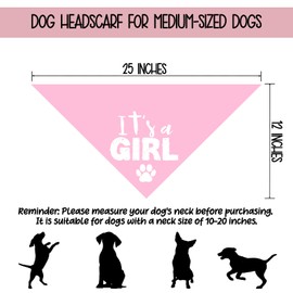 It’s a Girl Dog Bandana Pregnancy Announcement Big Sister Bandana for Dog Pregnancy Announcement Gender Reveal Baby Announcement Dogs Scarf for Small and Medium Cats Dogs