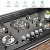 Pack of 6 Gas Hob Knobs, 6 mm Gas Hob