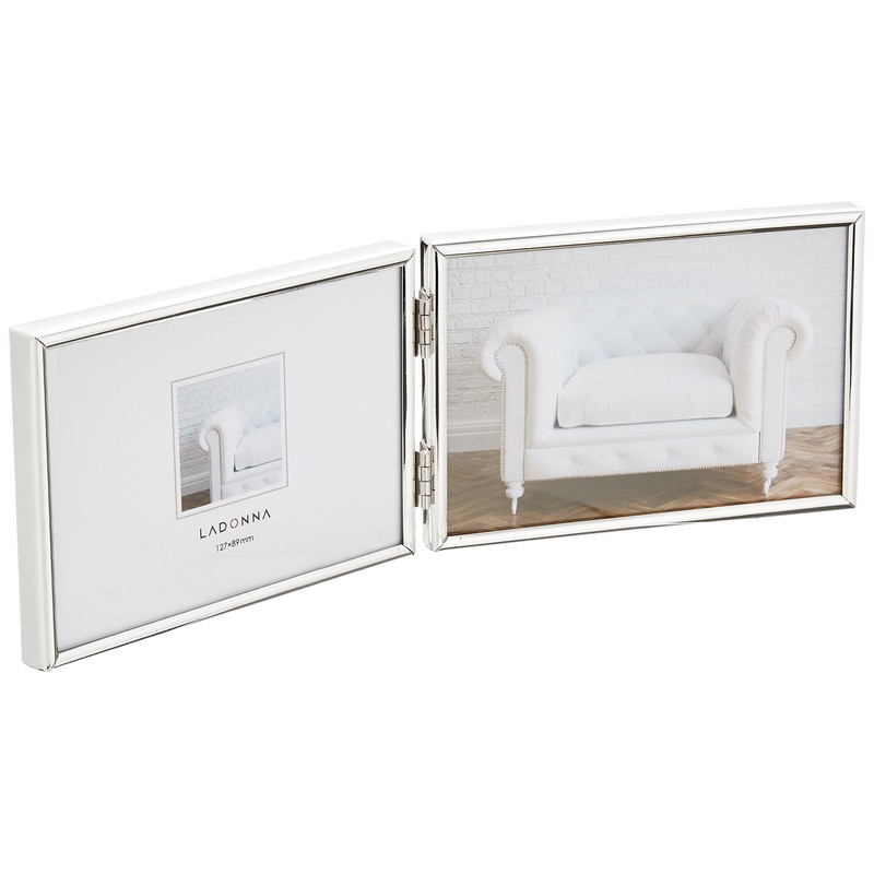 LADONNA SK1-SDY Radonna Living Photo Frame, Silver, L Size x