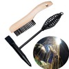 2 Pack Welding Chipping Hammer and Wire Brush Set, 11"