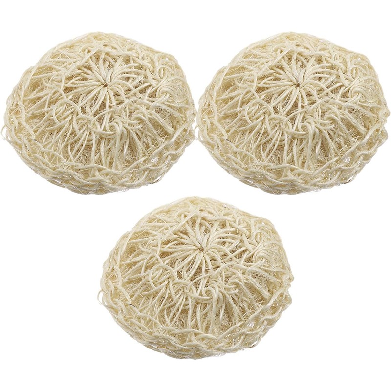 Estropajos de Baño de Sisal Natural 10x10 cm - Esponjas