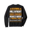 Millwright Industrial Mechanic Throws Tools Millwright Sweatshirt