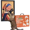 Purrdee Decorative Wall Art Sisal Cat Scratcher with Vertical Mounted
