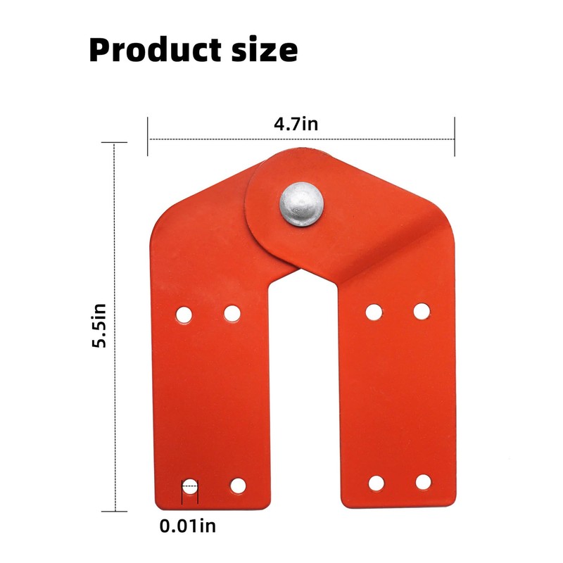 2Pcs New Attic Ladder Hinge,Aluminum Step Ladder Hing Kit
