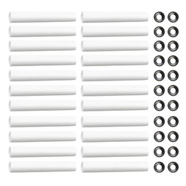 80mm Garage Door Hinge Quiet Roller Sleeves Set Hardware Tools Roller Shaft Gaskets Compatible with Quiet Garage Door Rollers Bearing 22Pcs