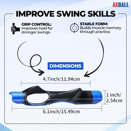 AXBALL Golf Grip Trainer, Training Aid, ,Grip Trainer Golf Club To Help Train Correct Hand Position with Box