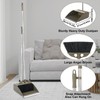 Upgrade Broom with Dustpan Combo Set,48'' Long Handle Stiff Broom