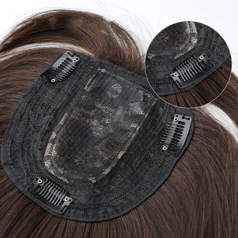 55cm Full Head Cover Topper Fluffy Clip in Curly Hairpiece