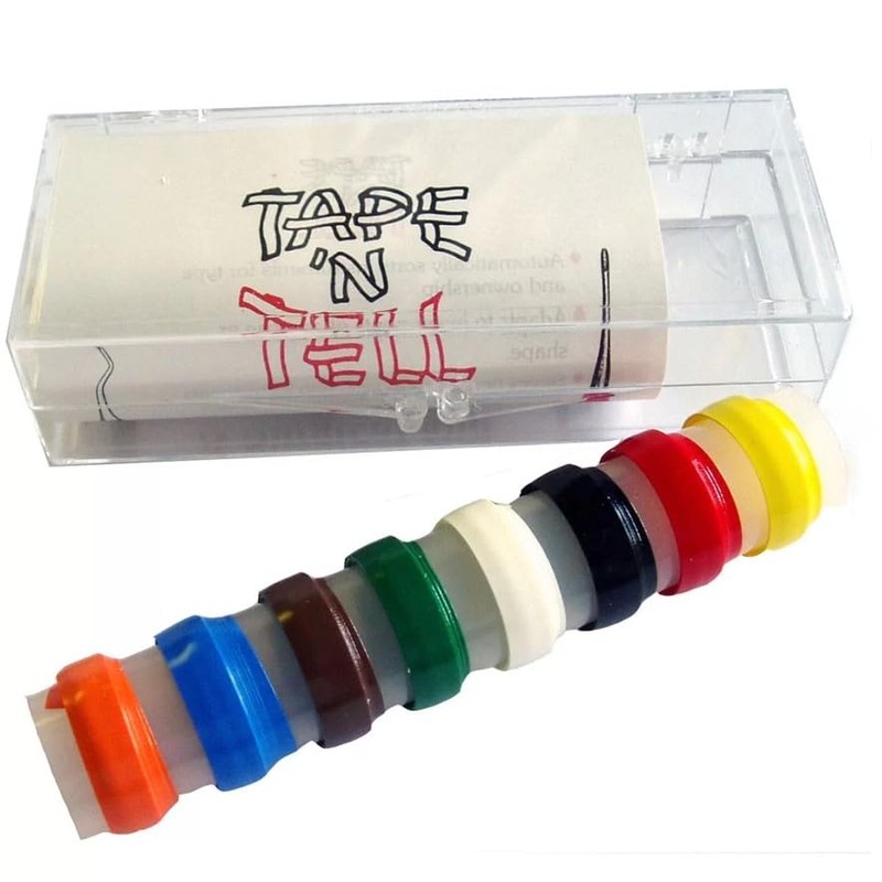 Tape ‘N’ Tell Identification Tape, Length 5.1m (Yellow)