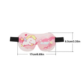Kids Sleeping Mask, 3D Kids Eye Masks with Adjustable Strap Unicorn Cartoon Pattern Soft Blindfold Eye Covers for Sleeping Night Travel Nap Meditation A7ETYZ-DJS