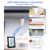 Geevon Weather Stations Wireless Indoor Outdoor Thermometer with 3 Outdoor