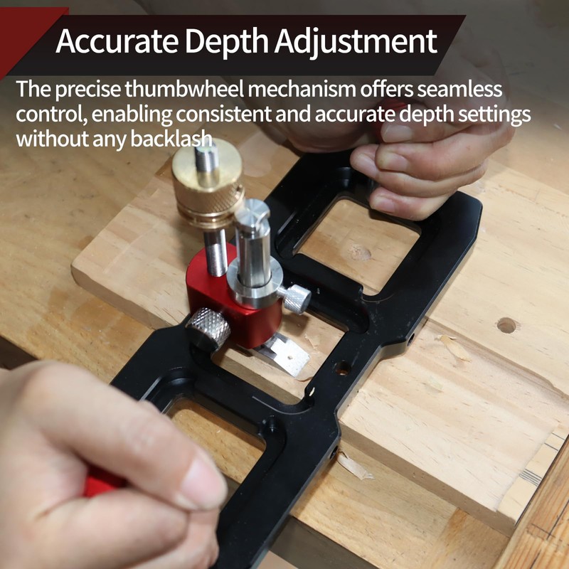 Aepiraza Veritas Router Plane for Woodworking, Router Plane Handheld Adjustable