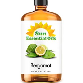 Sun Essential Oils 16oz - Bergamot Essential Oil - 16 Fluid Ounces