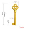 Haz·quls (KY-3) Hollow Barrel Antique Cabinet Skeleton Key (1 Pcs)
