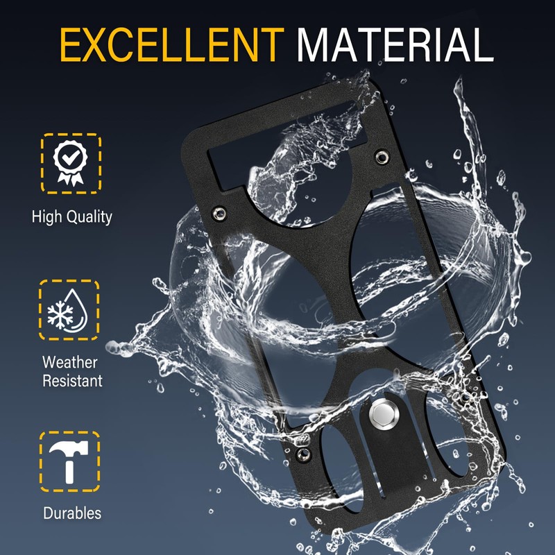 No Drill License Plate Holder Compatible with Mini Convertible (F57)